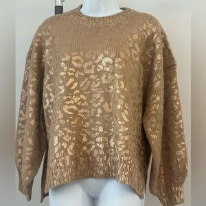 Elegant Metallic Knit Sweater